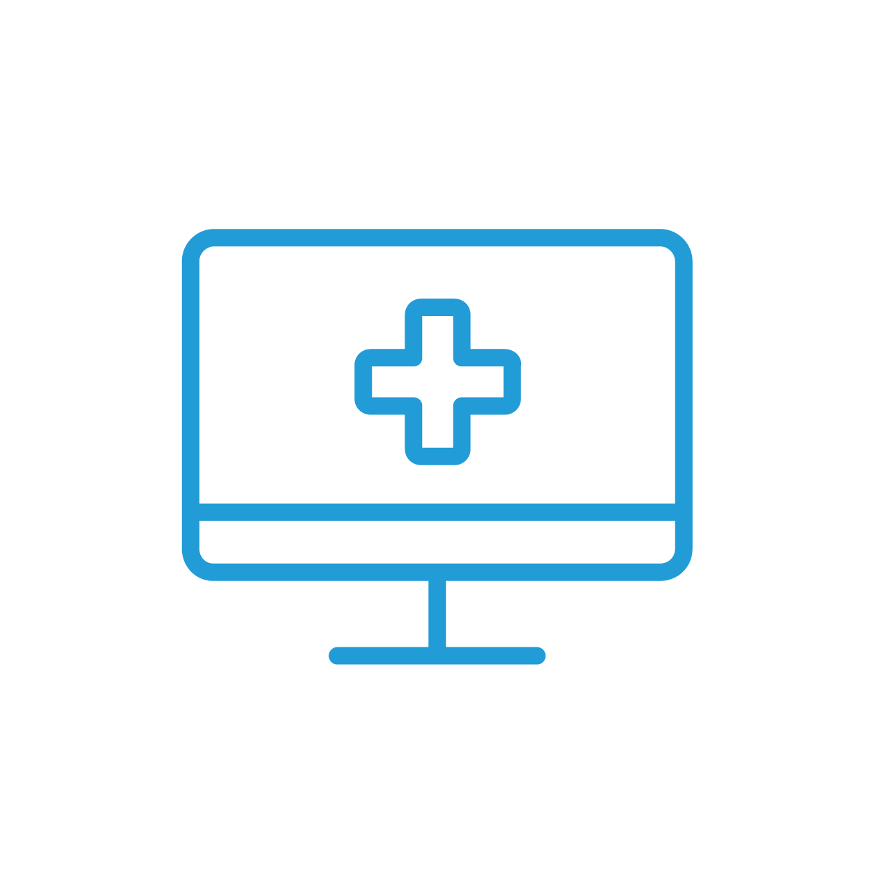 Computer blue